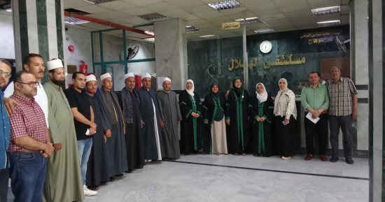 أوقاف سوهاج تنظم قافلة لزيارة المرضى فى مستشفى الهلال للتأمين الصحى