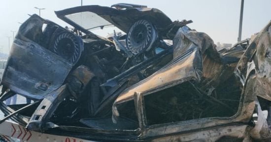 مصرع شخص وإصابة 15 آخرين إثر حادث انقلاب ميكروباص بطريق أسيوط الغربى