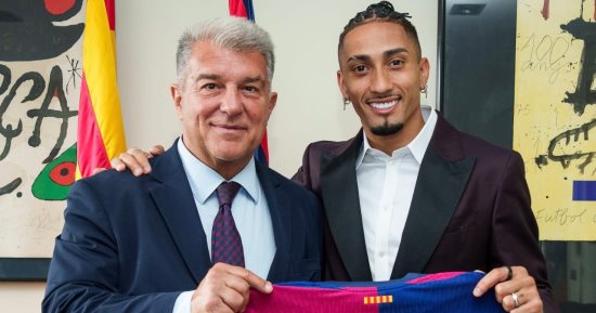 برشلونة يجدد عقد رافينيا رسميا حتى 2028