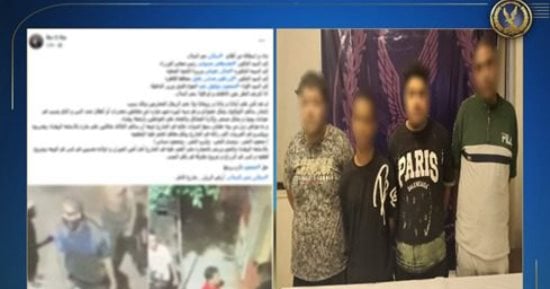 ضبط المتهمين بترويع المواطنين بسلاح أبيض بسبب توك توك