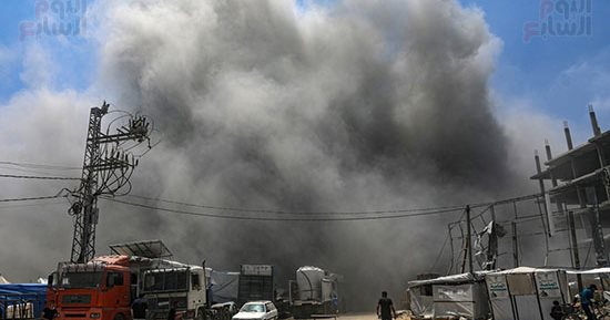 استشهاد فلسطينى وإصابة آخرين فى قصف الاحتلال الإسرائيلى غرب مدينة خان يونس