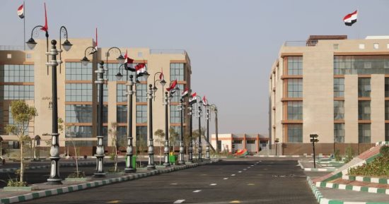الوادى الجديد تحتفل بافتتاح أول مجمع حكومى مميكن على مستوى الجمهورية.. إنجازه بنسبة 100% بتكلفة 2.2 مليار جنيه على مساحة 46 فدانا.. وانتظام تشغيل 35 منشأة حكومية وخدمية متكاملة بالطاقة الشمسية.. صور
