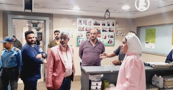 وكيل صحة شمال سيناء يزور مستشفى العريش العام والشيخ زويد