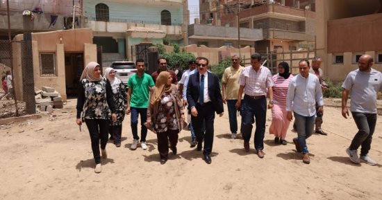 محافظ المنوفية يتابع تطوير مدرسة سنجلف الحديثة للتعليم الأساسي 