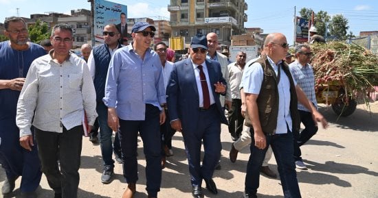 وزير الرى يتفقد المنشآت المائية وأعمال تطهير الترع فى 7 مواقع بالدقهلية