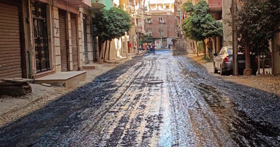 رصف وتطوير شارع مجمع المصالح بالزقازيق بتكلفة 4.720 مليون جنيه
