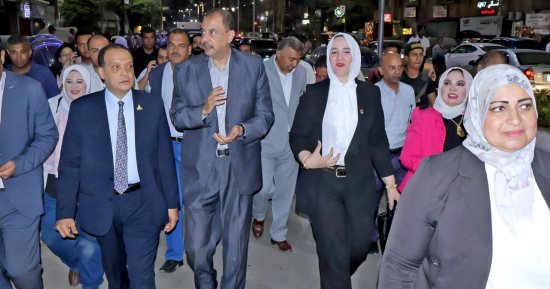 محافظ سوهاج يتفقد شارع (أسيوط سوهاج) بعد انتهاء أعمال التطوير والتجميل