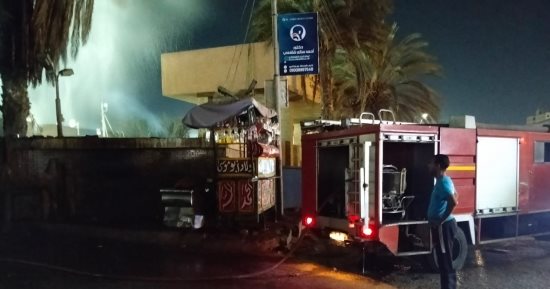 الحماية المدنية تسيطر على حريق بمخزن تجميع الزيوت المستعملة بأسيوط.. فيديو