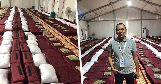 "اليوم السابع" يجرى معايشة بمخيمات عرفات قبل تصعيد الحجاج.. مظلات وتكييفات وخدمات إنسانية.. كراسي متحركة لكبار السن واستراحات وتجهيزات فندقية.. وتجهيز العيادات الطبية لتقديم الخدمات العلاجية اللازمة.. صور