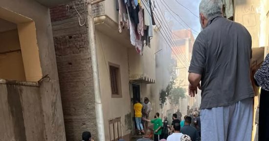 مصرع سيدة فى حريق داخل منزلها بدمياط