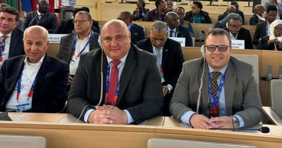 انسحاب الوفد النقابي المصرى من مؤتمر العمل الدولى أثناء كلمة مندوب إسرائيل