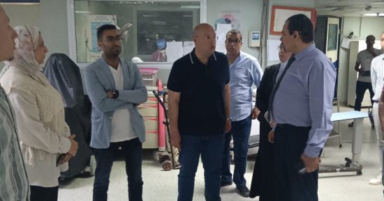 نائب محافظ الجيزة يتابع عمل المستشفيات والمجازر والمخابز خلال عيد الأضحى