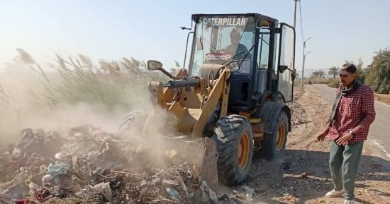 رفع 100طن قمامة ومخلفات بـ7 قرى فى مركز سوهاج خلال ثانى أيام العيد
