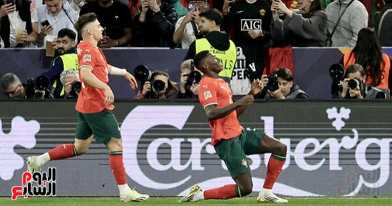 البرتغال ضد إسبانيا.. نونو مينديز يتعادل لبرازيل أوروبا في الدقيقة 26.. صور 