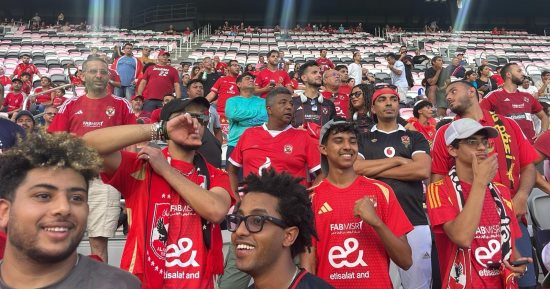 وراك يا أهلى فى كل مكان.. جماهير المارد الأحمر تزين مدرجات مباراة باتشوكا.. صور