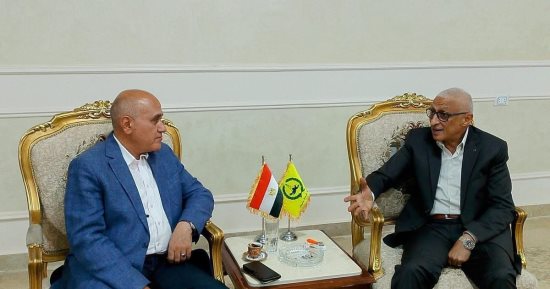 خالد مجاور يستقبل رئيس تعمير سيناء ويشيد بجهود الجهاز فى تنفيذ المشروعات  