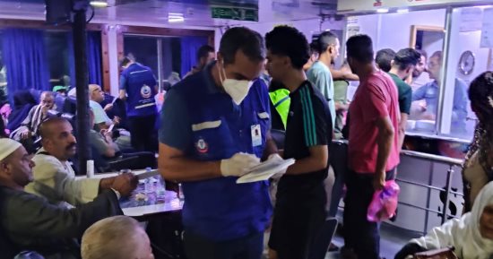 ميناء نويبع يستقبل 306 حجاج و7 باصات من العقبة ضمن أفواج عودة حجاج البر