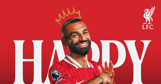 ليفربول يهنئ محمد صلاح: "عيد ميلاد سعيد للملك المصري"