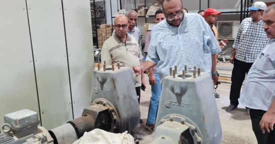 رئيس مياه سوهاج يتفقد أعمال الاحلال والتجديد بمحطة معالجة صرف الكولا