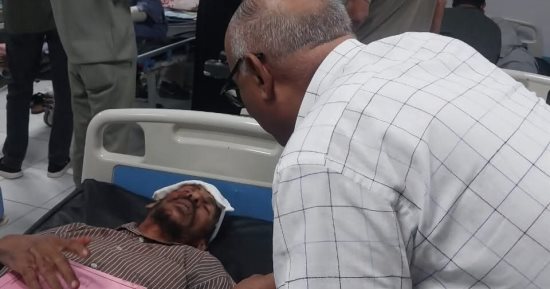 نقيب المعلمين بقنا يتفقد المصابين من مراقبى الثانوية العامة