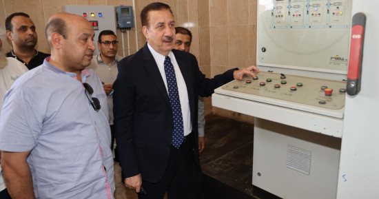 محافظ المنوفية يشهد التشغيل التجريبى لمشروعى صرف صحى باستثمارات 231 مليون جنيه
