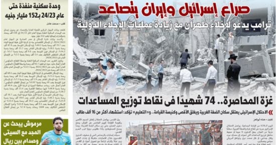 صراع إسرائيل وإيران يتصاعد.. غدا بـ"اليوم السابع"