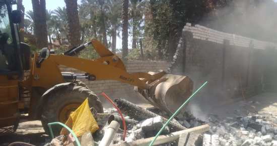 محافظ الجيزة: إزالة 27 حالة بناء مخالف وتعد على أملاك الدولة فى البدرشين