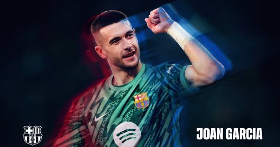 برشلونة يتعاقد رسميا مع خوان جارسيا حارس إسبانيول