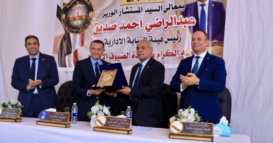 رئيس هيئة النيابة الإدارية يشهد افتتاح المبنى الجديد للهيئة "بكوم امبو" بأسوان 