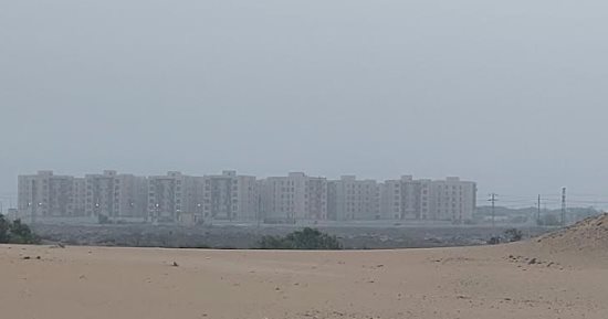 عواصف ترابية تضرب مدن الوادي الجديد وتعيق الرؤية على الطرق السريعة.. فيديو