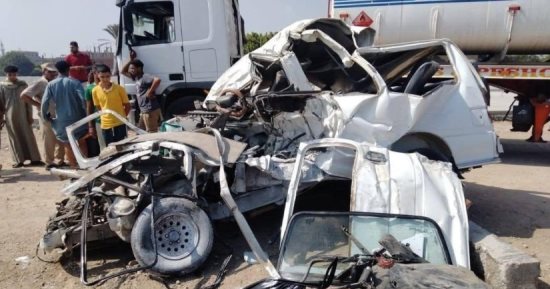 إحالة سائق ومالك السيارة المتسببة فى حادث الطريق الإقليمى إلى الجنايات