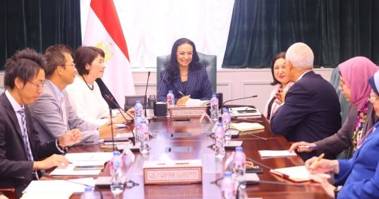 وزيرة التضامن تبحث مع نائب رئيس الوكالة اليابانية تحسين تنمية الطفولة المبكرة