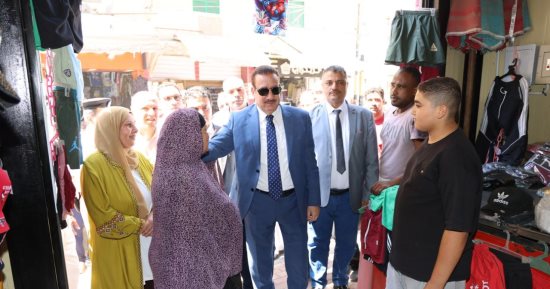 محافظ المنوفية يفتتح السوق الحضارى الجديد بمنطقة سيدى خميس