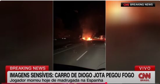 فيديو يرصد اللحظات الأولى فى حادث وفاة جوتا نجم ليفربول