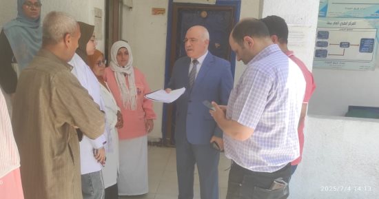 مدير صحة القليوبية يتابع أماكن الكشف الطبى والتحاليل لمرشحى مجلس الشيوخ