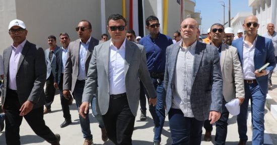 محافظ بنى سويف ووزير الإسكان يتفقدان محطة مياه أشمنت