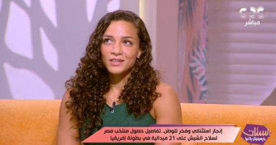 ناردين تحكى أصعب لحظات مرت عليها فى كواليس فوزها ببطولة أفريقيا لسلاح الشيش