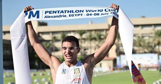 معتز وائل يتوج بذهبية نهائي كأس العالم للخماسي الحديث