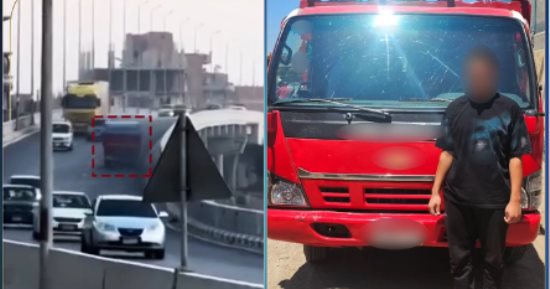 وزارة الداخلية تضبط سيارة تسير عكس الاتجاه بالقليوبية.. فيديو