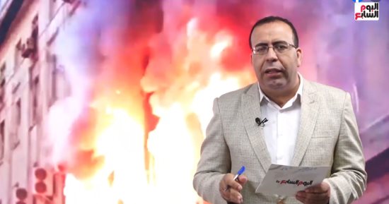 آخر تطورات حريق سنترال رمسيس فى تغطية خاصة لليوم السابع (فيديو)