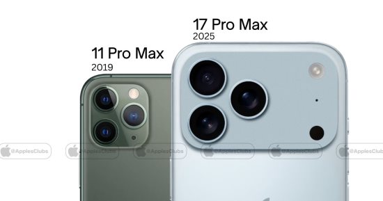 تطور تصميم كاميرا iPhone Pro من 11 Pro Max إلى 17 Pro Max: نظرة بصرية على ست سنوات من الابتكار  