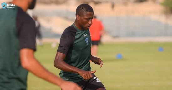 مورى توريه يواصل التأهيل فى تدريبات غزل المحلة استعدادا لمواجهة المقاولون
