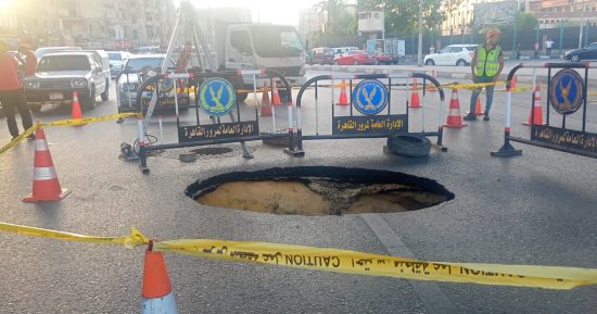 هبوط أرضى بميدان التجنيد بالحلمية ومحافظة القاهرة تكشف الأسباب