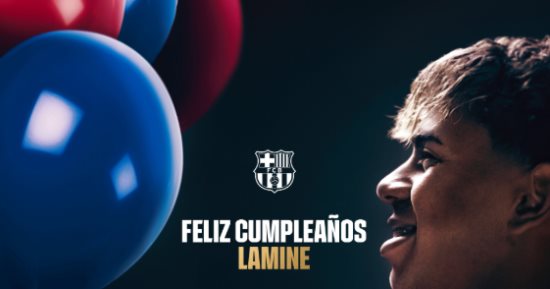 برشلونة يحتفي بعيد ميلاد لامين يامال الــ18 