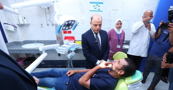 محافظ كفرالشيخ يدشن حملة 100يوم صحة من قرية إسحاقة