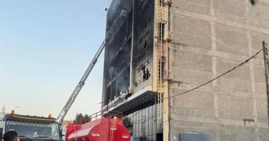 إخماد حريق داخل محل فى حدائق القبة دون إصابات