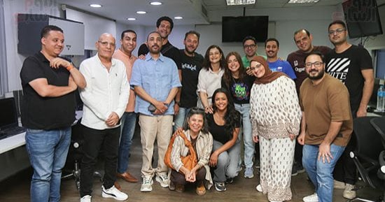 صناع مسلسل فات الميعاد فى جولة باليوم السابع قبل ندوة تكريمهم.. صور