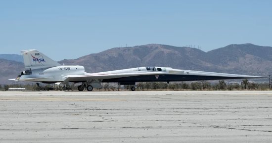 طائرة ناسا الأسرع من الصوت X-59 تنطلق فى أول اختبار قيادة لها