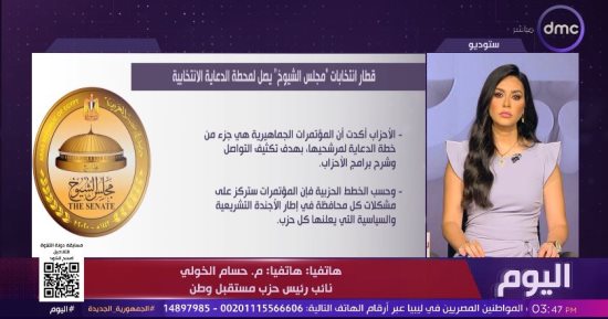 حسام الخولي: المواطنون متفاعلون مع انتخابات مجلس الشيوخ