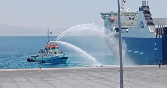 لجنة فنية من قطاع النقل البحرى تتواصل تفقد ميناء نويبع 